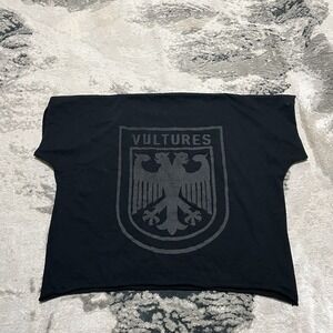 Kanye West Yeezy Gosha Vultures Men's Black Boxy T-Shirt - Size 3  L -‎ XXL